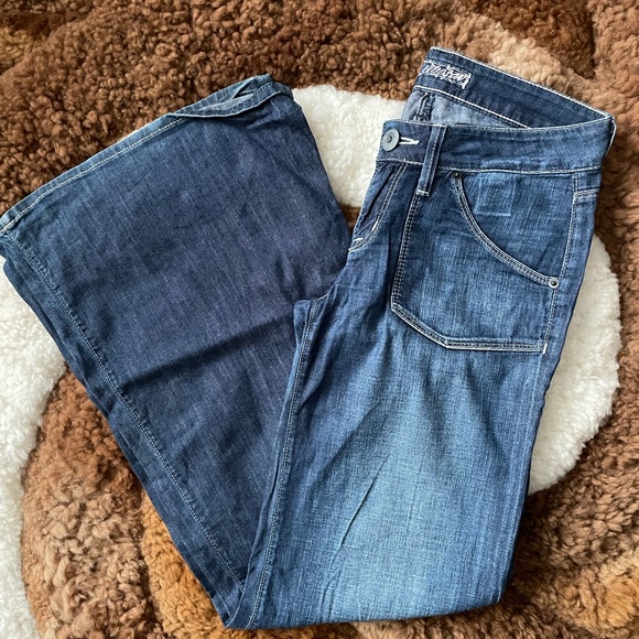 Hudson Jeans Dark Blue Flare & Wide Leg - Picture 2 of 2